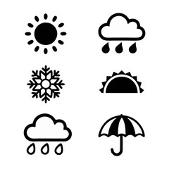 Fototapeta premium Weather symbol design for decoration