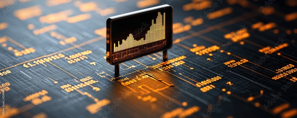 Poster financial analysis data dashboard displaying market trends economic indicators and data visualizatio
