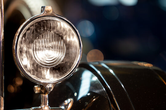 vintage car headlight