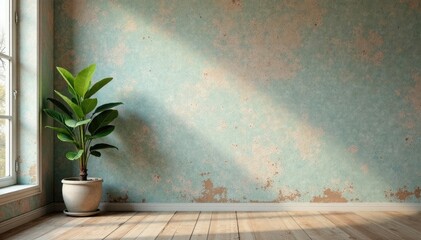 Dekorative Leinwand mit herbstlichen Farbt?nen und geraden Linien, rustic, textured paint, muted color palette