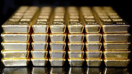 Luminous Gold Bars: A Glimpse into the World of Precious Metals Investment and Global Finance
