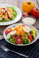 grilled chicken with vegetables