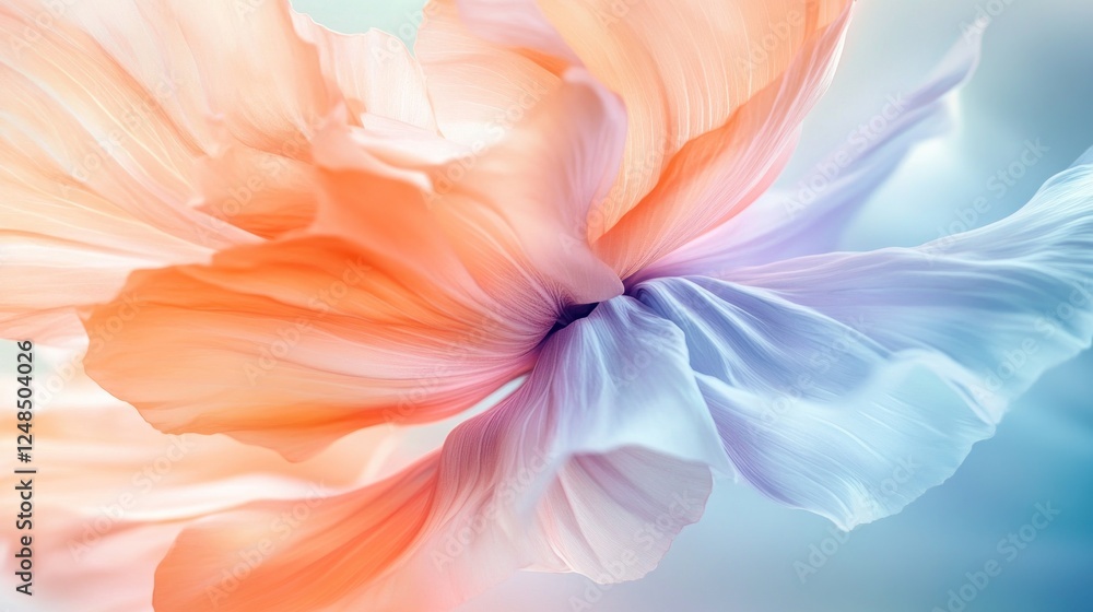 Wall mural Abstract Pastel Flower Petals Softly Swirling