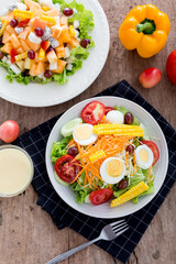 salad with shrimps