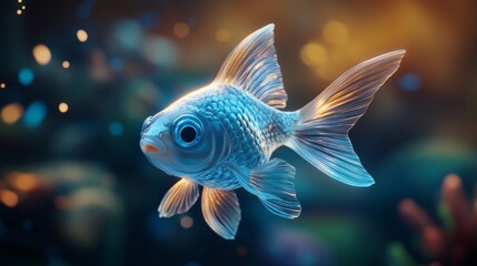 Obraz premium Funny fish 3d