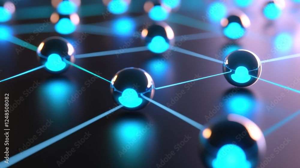 Poster Networked metallic spheres illuminate a complex connection