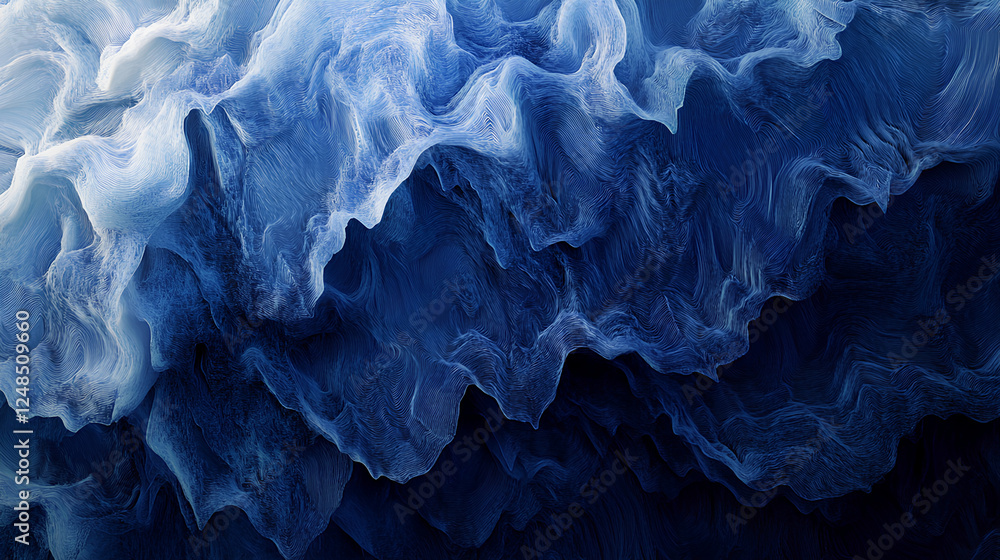 Aufkleber blue gradient abstract background with a textured, grainy effect, evoking depth and motion