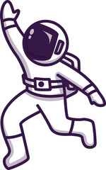 Cute Astronaut cartoon illustration