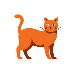 Fototapeta premium Cat Vector design with a white background