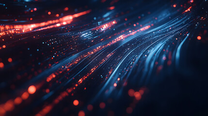 Obraz premium Swirling cosmic energy in vibrant blues and purples, evoking a sense of vast, intergalactic movement.