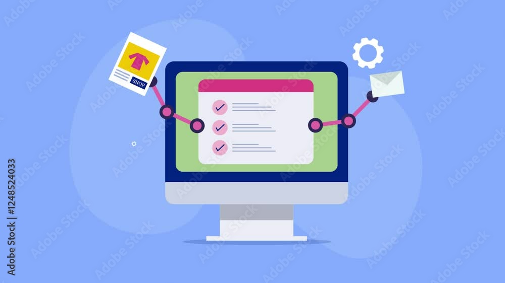Poster office task automation, project completion, advertising and message marketing management with ai tec