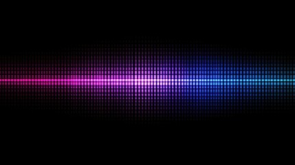 Sleek dark background intersected by striking blue and purple neon lines in the foreground, crafting an abstract grid effect. The luminous lines induce a dynamic motion, infusing vibrant energy into y