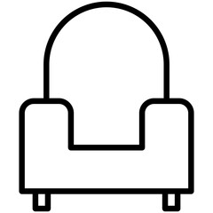 Armchair Outline Icon