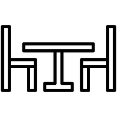 Dining Room Outline Icon