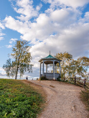 Wooden gazebo in Ples, Russia