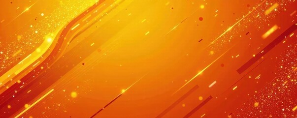 Abstract orange background, dynamic lines & halftone dots create vibrant texture , graphic, template
