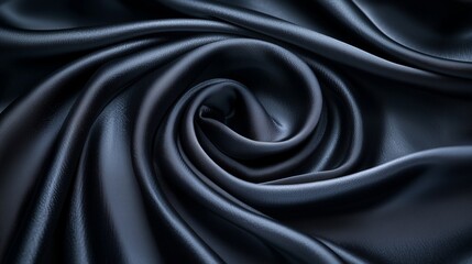 Obraz premium Dark Velvet Fabric with Deep Folds and Luxurious Soft Texture