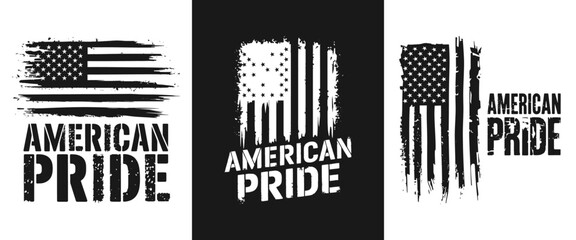American Pride T-Shirt Design - Showcase Your Love for the USA with Stylish Graphics of the American Flag! Perfect for Proud Patriots Who Celebrate Freedom and National Identity