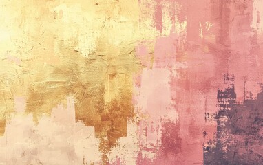 Modern artistic gradient blending soft gold and muted rose pink into a minimalist abstract background for Easter