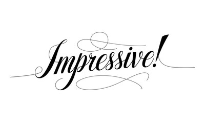 Impressive! Appreciation quotes Calligraphy & Stylish Script Typography Lettering 