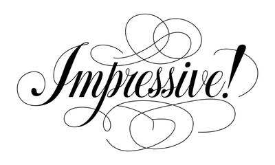 Impressive! Appreciation quotes Calligraphy & Stylish Script Typography Lettering 