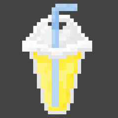 Fototapeta premium pixel art cocktail