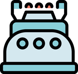 Portable gas stove burning with a blue flame, perfect for outdoor cooking and camping adventures