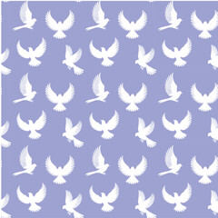 Vector illustration. Silhouette of a bird on a white background. Printable template.