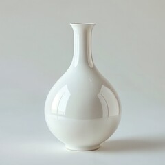 3D Vase Model on Minimal White Background
