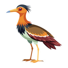 vector illustration of a heron