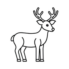 Fototapeta premium deer silhouette vector