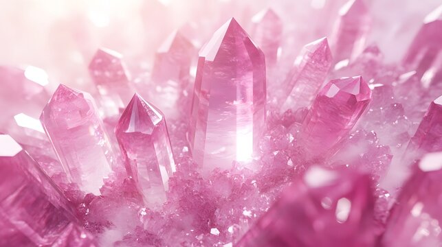 An Artistic Arrangement of Poudretteite Gemstones Forming a Beautiful Circular Pattern Reflecting Light