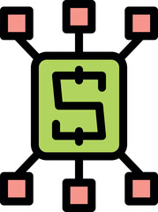 Scalability icon represents business growth and adaptability, expanding reach and resources efficiently