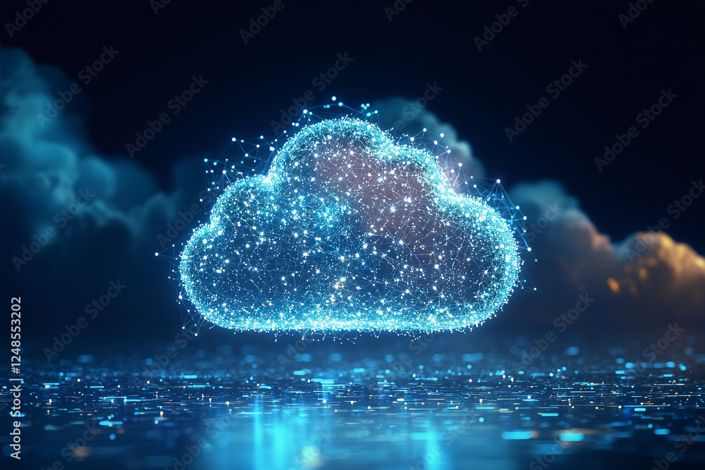 Aufkleber connecting devices through a data cloud system