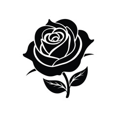 black and white roses