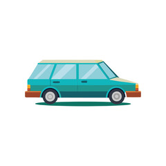 Fototapeta premium toy car isolated on white background