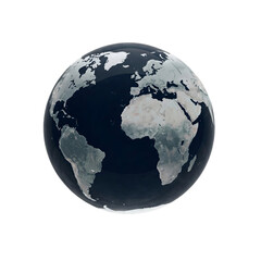 Fototapeta premium Earth globe isolated on transparent background