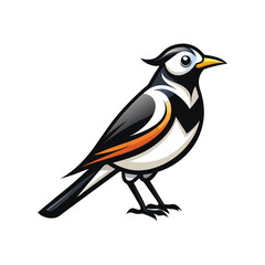 bird on a white background