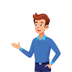 business man pointing at something