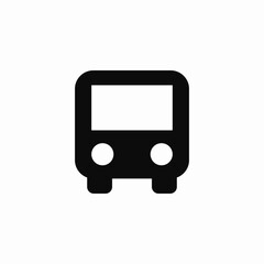 Bus transport vehicle travel icon vector sign