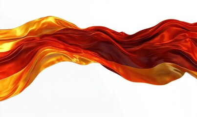 Red and gold silk fabric flowing, abstract background, design element