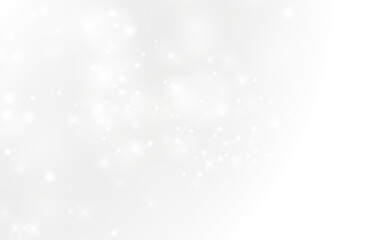 White dust PNG, shimmering Christmas dust with glowing bokeh, glitter, and confetti overlay. Perfect for your designs. Festive sparkling white texture for holiday cards, invitations, and banners.