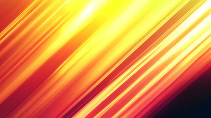 Abstract diagonal streaks of yellow, orange, and red light. Background blur. Website banner