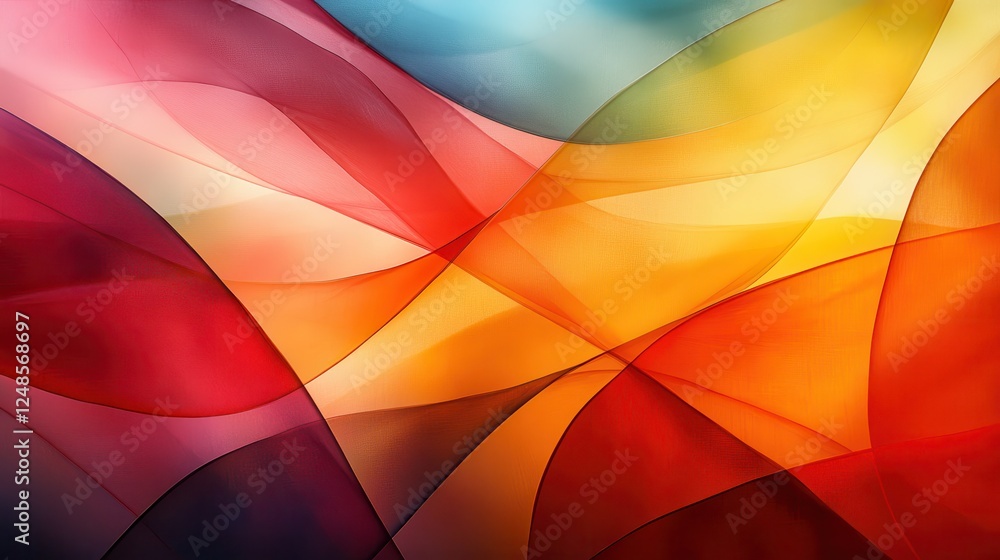 Poster abstract colorful wave design, background texture