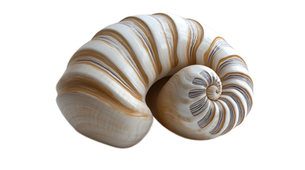 Nautilus Shell: Intricate details of a nautilus shell, showcasing its mesmerizing spiral pattern and elegant, creamy-gold coloration. A symbol of growth, perfection, and the golden ratio.