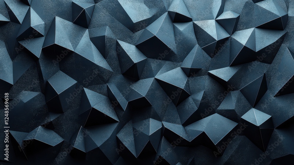 Poster dark, abstract polygonal texture; background; design