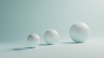 Interconnected spheres symbolize global business networks, reflecting collaboration and unity in a minimalist design.