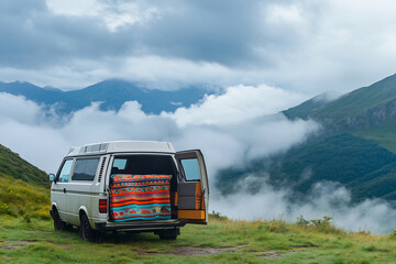 Mountain view from camper