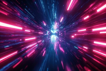 High-Tech Futuristic Technology Abstract Background Featuring Dynamic Particle Mesh Design