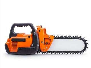Fototapeta premium Chainsaw, isolated on white background